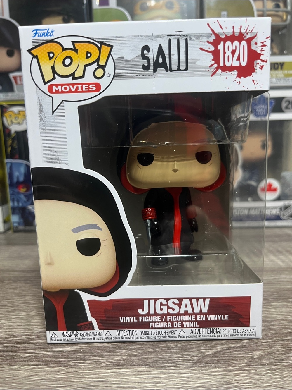 Funko Pop! SAW Jigsaw Vinyl Figure - Black & Red Hooded